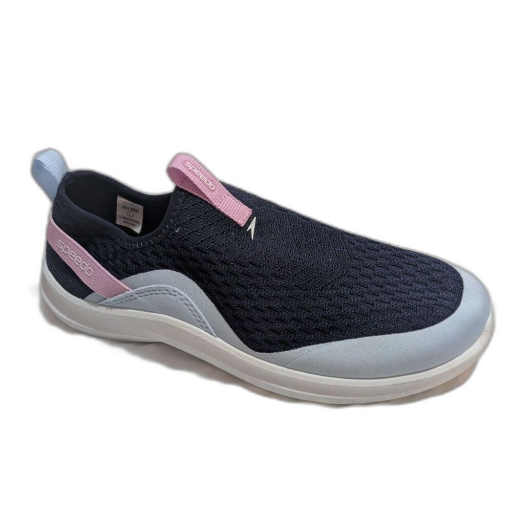 Girls Speedo Junior Pull On Water Shoes -Navy- Size L
